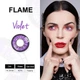 Линзы цветные Magister без диоптрий фиолетовые Violet 0098FL + контейнер для хранения - изображение 7