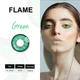 Линзы цветные Magister без диоптрий зелёные Green 0095FL + контейнер для хранения - изображение 9