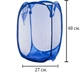 Нейлоновая складная гибкая корзина для белья и игрушек Organizers 27х27х48 см Синяя (2000992415859) - изображение 5