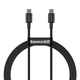 Кабель BASEUS Type-C to Type-C Superior Series Fast Charging Data Cable |1M, 5A, 100W| (CATYS-B02) black - изображение 1