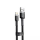 Кабель Baseus CALKLF-CV1 Cafule Lightning 1.5A 200см gray/black - изображение 1