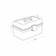 Аптечка для ліків пластикова біла MVM PC-16 S WHITE - зображення 8