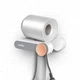 Держатель для фена MVM BP-32 WHITE/GRAY настенный клеевой белый с серым - изображение 10