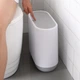 Ведро для мусора на 10л круглое MVM с крышкой 310x150x320мм пластик серое BP-14 white/gray - изображение 8