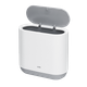 Ведро для мусора на 10л круглое MVM с крышкой 310x150x320мм пластик серое BP-14 white/gray - изображение 1