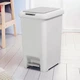 Відро для сміття 30 л з кришкою та педаллю пластикове MVM BIN-01 30L GRAY - зображення 5