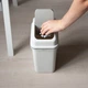 Ведро для мусора MBM HOME с крышкой BIN-12 6 л Серое (BIN-12 6L GRAY) - изображение 6