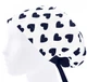 Медицинская шапочка женская HeadwearUniverse универсальная принт Сердечки синие - изображение 3