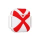 Чехол для наушников X-HuWei i-Smile для Apple AirPods IPH1443 Red+White (702334) - изображение 1