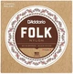 Струни для класичної гітари D'Addario EJ34 FOLK NYLON 80/20 Bronze Ball End Black Treble - зображення 1