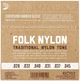 Струны для классической гитары D'Addario EJ32C FOLK NYLON Ball End Silver Wound / Clear Treble - изображение 3