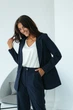 Cиний женский брючный костюм FashionYouWant S синий 43450019 - изображение 2