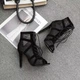 Туфли для занятий High Heels на шнуровке с открытым носком размер 37 - изображение 3