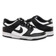 Кроссовки женские Jordan Dunk Low Retro White Black (Gs) 38 Чорно-білий CW1590-100 - изображение 1