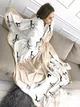 Плед велсофт Mulberry-Home, Бежевий в деревах 140*220см - зображення 4