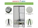 Дверная антимоскитная сетка Magnetic Mesh на магнитах Чёрная 428-42720460 - изображение 3