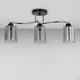 Люстра стельова Light House SC-18668/3 BK+CR 530*130*250 чорна + хром - зображення 1