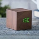 Смарт-будильник WOODEN CUBE дерево горіх 7*7*7см Гранд Презент GPGK08G8 - зображення 2