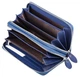 Женский кожаный кошелек клатч на две молнии ST 238-2 Light Blue - изображение 3