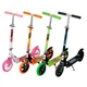 Двухколесный самокат на больших колесах складной Scooter 460 оранжевый - изображение 4