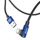 Кабель Baseus MVP Elbow Type Cable USB For IP 1.5A 2m Blue (CALMVP-A03) - изображение 2