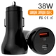 Автомобильная зарядка для телефона в прикуриватель GS-C38A0068, USB-Type-C, 38W - изображение 1