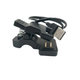 Универсальный USB кабель для зарядки смарт-часов / 2 Pin, 4 mm / 30 см. / Черный - изображение 1