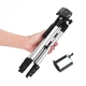 Телескопічний Штатив для камери і телефону трипод TRIPOD 3110 з чохлом чорний сріблястий - зображення 5