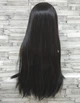 Парик длинный черный прямой с пробором и челкой "Dallies wig" (7800) - изображение 4