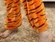 Пижама Кигуруми тигр размер S на рост 140-150 kigurumi костюм Dongwushuiyi теплый, мягкий, удобный (1958) - изображение 8