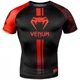 Рашгард Venum Logos Short Sleeves Rashguard Black Red (VENUM-03450-100-S) - изображение 1