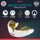 Капа з індивідуальною підгонкою OPRO Instant Custom-Fit Single Colour (102520003-OICF-SC-GDWH) - зображення 2