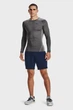 Мужская футболка с длинным рукавом Under Armour HG Armour Comp Longsleeve Grey (1361524-090-XL) - изображение 4