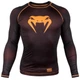 Компрессионная футболка Venum Contender 3.0 Compression T-shirt Long Sleeves Black/Orange (VENUM-03135BO-S) - изображение 1