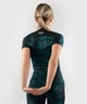 Женский рашгард Venum Defender Rashguard Short Sleeves Black Green (VENUM-03826-102-XS) - изображение 2