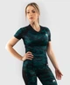 Женский рашгард Venum Defender Rashguard Short Sleeves Black Green (VENUM-03826-102-XS) - изображение 7