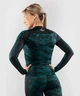 Жіночий рашгард Venum Defender Rashguard Long Sleeves Black Green (VENUM-03827-102-XS) - зображення 3
