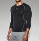 Компресійна футболка Under Armour HeatGear Compression Long Sleeve Black (1257471-001-M) - зображення 3
