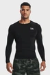 Мужская футболка с длинным рукавом Under Armour HG Armour Comp Longsleeve Black (1361524-001-S) - изображение 1