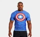 Компресійна футболка Under Armour Alter Ego Captain America Compression Shirt (1244399-404-S) - зображення 1
