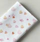 Трикотажная органическая пеленка Organic Cotton 100х90см Paco Alpaca Сердечки розовые - изображение 1