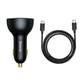 Автомобільний зарядний пристрій Qualcomm Quick Charge 160W USB-A/2xUSB-C with USB-C to USB-C Cable Grey (TZCCZM-0G) - зображення 4