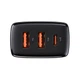 Сетевое зарядное устройство Baseus Compact Quick Charger 2x USB-A | USB-C 30W Black (CCXJ-E01) - изображение 4
