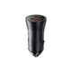 Автомобильное зарядное устройство Baseus Golden Contactor Max Dual Fast Charger Car Charger USB + USB Type-C Dark Gray (CGJM000113) - изображение 2
