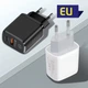 Быстрая зарядка/блок питания на два разъема Type-C и USB-A мощностью PD-20W/QC3.0-18W KeKe-912 черный (GS-90582) - изображение 5