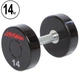 Гантель цельная профессиональная LIFE FITNESS (1шт) Pro 14кг (полиуретановое покрытие, вес 14кг) (SC-80081-14) - изображение 1
