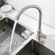 Монокран для раковины WEZER EKO14A-14 поворотный излив, нержавеющая сталь - изображение 2