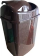 Ведро для мусора ММ-Пласт с поворотной крышкой 27 л Коричневое (BIN27-коричнев) - изображение 3