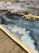 Универсальный ковер на прорезиненной основе Digital bamboo Бело-голубой мрамор 0.6x1 м. Белый D106 - изображение 8