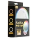Кільцева світлодіодна LED лампа RGB різнокольорова 11см A4S для фото та відеозйомки з кріпленням прищіпкою на телефон - зображення 10